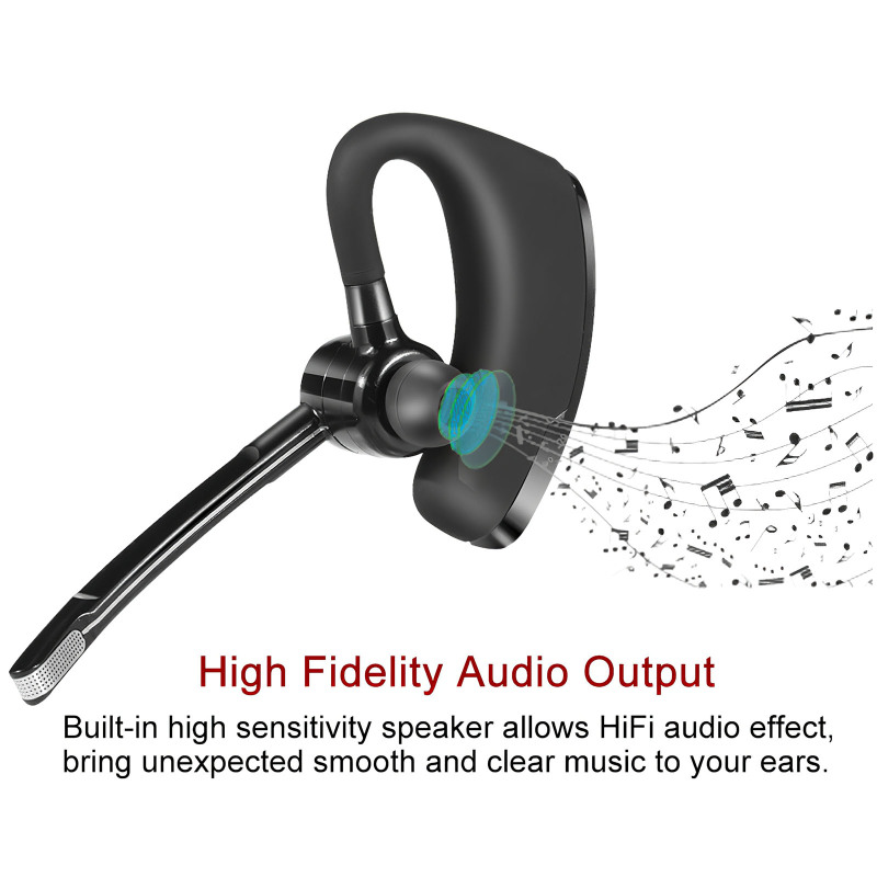 V8s Headphones Bluetooth4.1 Earphones Wireless Headsets Stereo In-ear Sport Headphone for Business Meeting