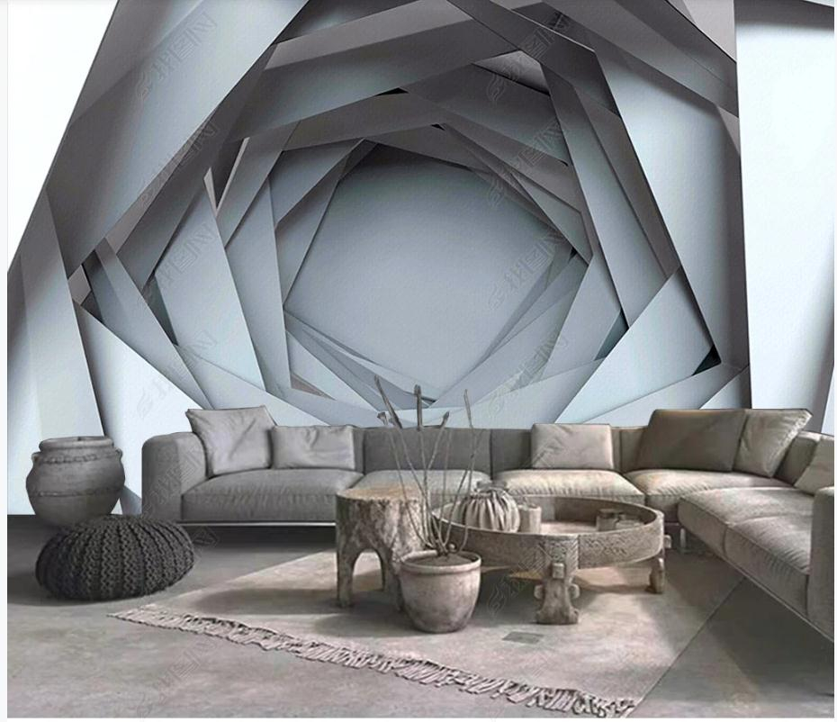 Custom 3d wallpaper extended space wallpapers background wall 3d murals wallpaper for living room