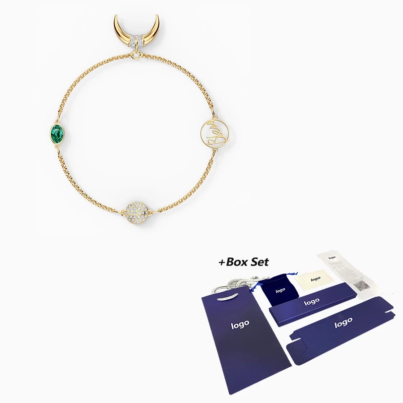 Fashion New REMIX COLLECTION HORN STRAND Ladies Bracelet Modern Egyptian Decoration Crystal Women Romantic Jewelry Gift224t