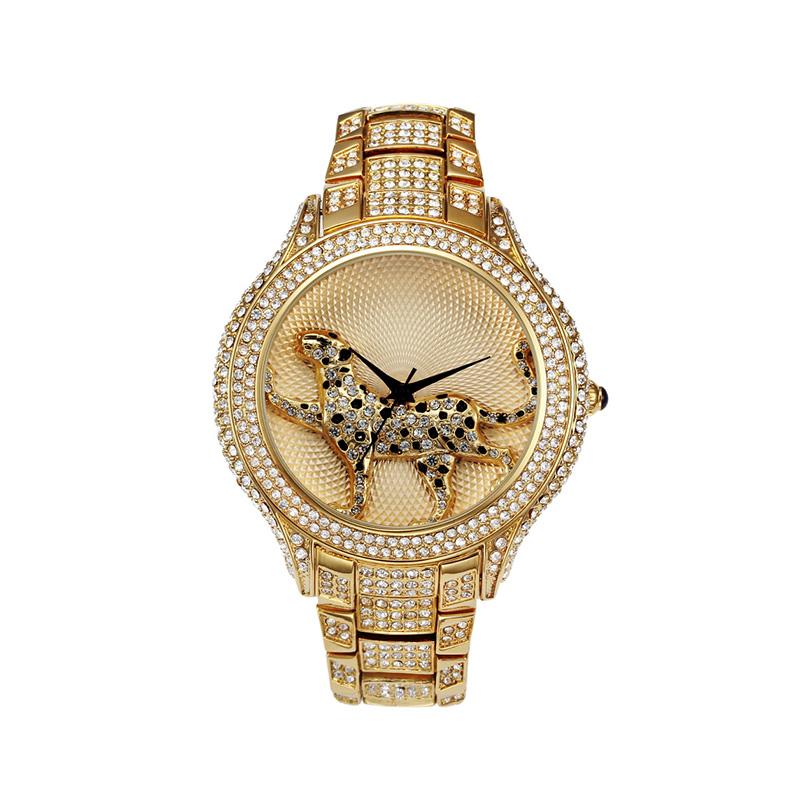 Wristwatches Hip Hop Mens Watches Luxury Leopard Quartz Wrist Gold Color Stainless Steel Watch Link Chain Bracelet For Men Jewelry, Gold 2
Wristwatches Hip Hop Mens Watches Luxury Leopard Quartz Wrist Gold Color Stainless Steel Watch Link Chain Bracelet For Men Jewelry, Gold 2