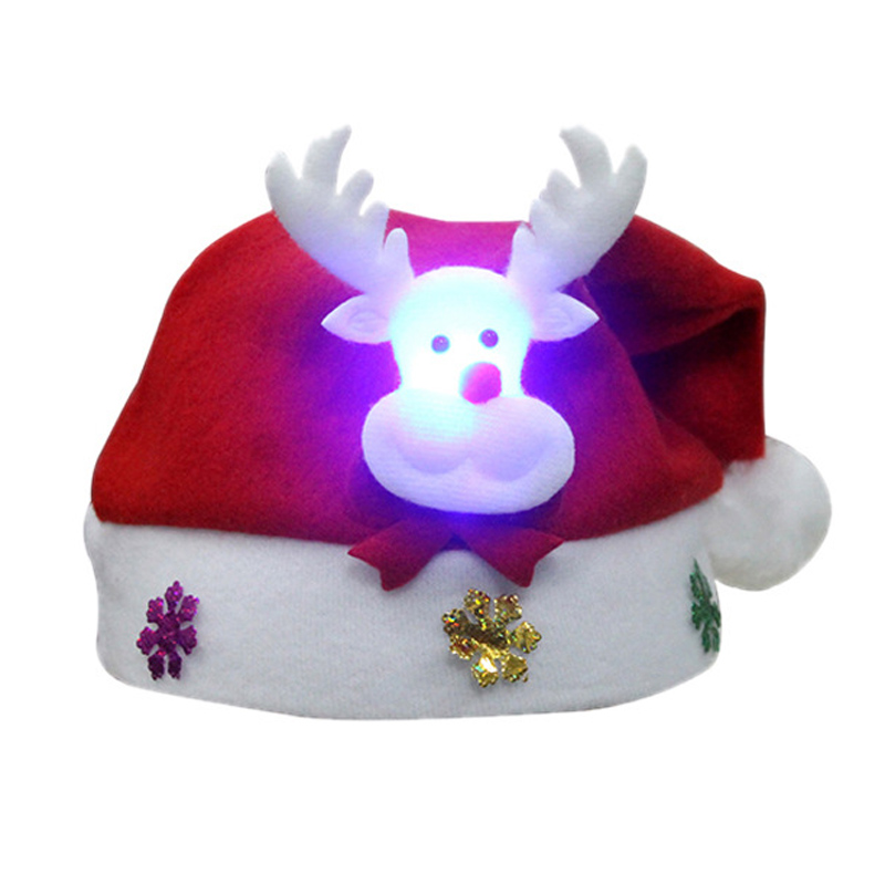 Wholesale High Quality Festival Adult Children Red lti Size Christmas Decoration Ornaments Santa Claus Hat Free shipping