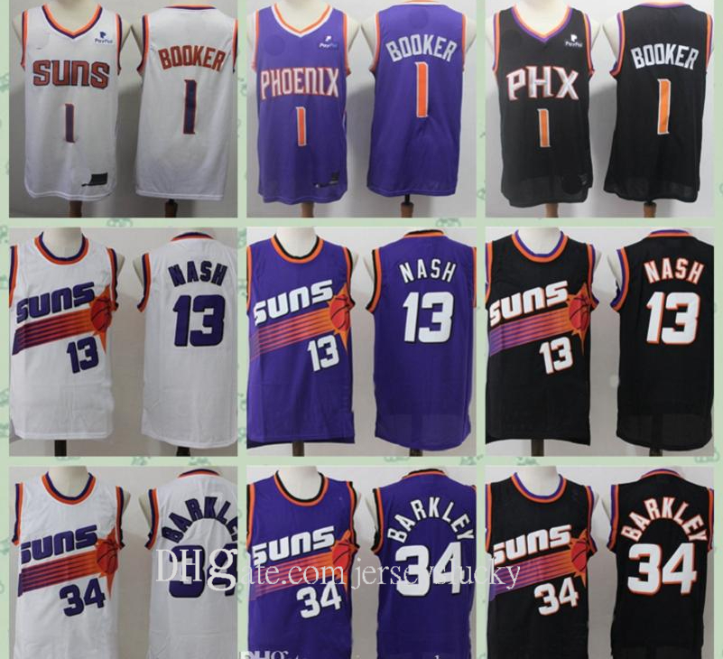 Top Quality Mens Vintage Devin 1 Booker Steve 13 Nash Charles 34 Barkley Basketball Jerseys Stitched Shirts Breathable Size S-2XL Quick Dry, Color2
Top Quality Mens Vintage Devin 1 Booker Steve 13 Nash Charles 34 Barkley Basketball Jerseys Stitched Shirts Breathable Size S-2XL Quick Dry, Color2