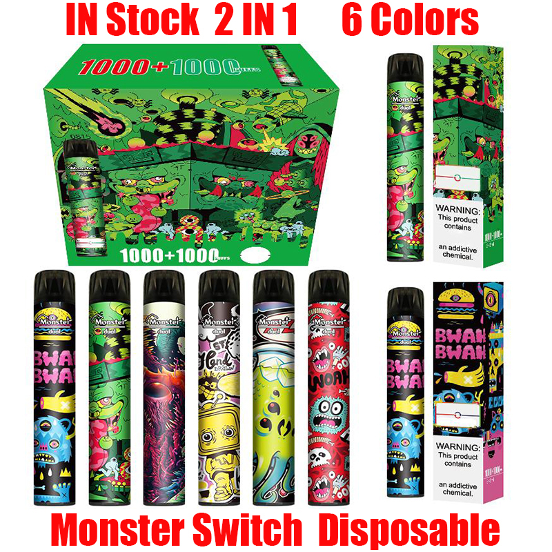 Best Original Monster Switch 2 IN 1 Disposable Device Dual Kit 6ml Prefilled Pod 2000 Puffs Double Vape Sticj Pen Bar Plus 100% Authentic
Best Original Monster Switch 2 IN 1 Disposable Device Dual Kit 6ml Prefilled Pod 2000 Puffs Double Vape Sticj Pen Bar Plus 100% Authentic