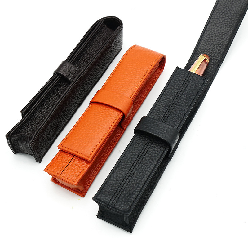 Wancher Genuine Leather Fountain Pen Case Cowhide Single Pen Holder Pouch Sleeve Pen bag Y200709, Red
Wancher Genuine Leather Fountain Pen Case Cowhide Single Pen Holder Pouch Sleeve Pen bag Y200709, Red