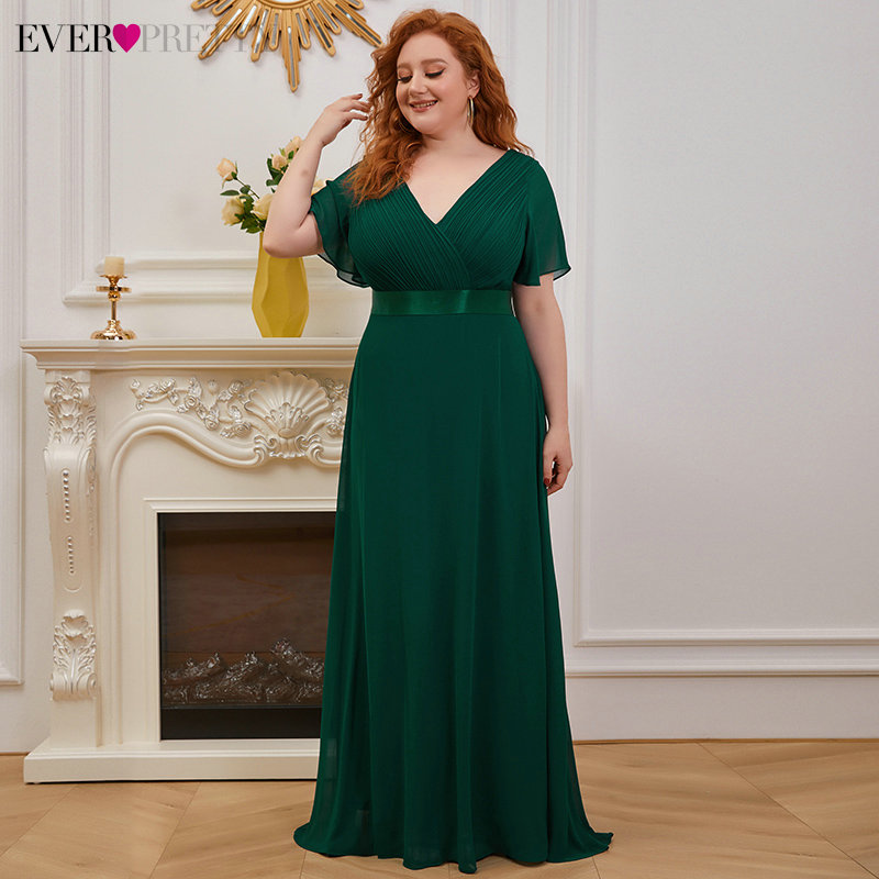 Green Bridesmaid Dresses Plus Size Ever Pretty Elegant A Line V Neck Short Sleeve Chiffon Long Wedding Party Dress Women Vestido, Ep09890nb
Green Bridesmaid Dresses Plus Size Ever Pretty Elegant A Line V Neck Short Sleeve Chiffon Long Wedding Party Dress Women Vestido, Ep09890nb