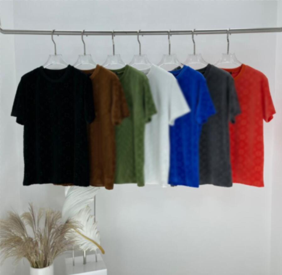21ss men printed t shirts emboss letter Luxurys Designers flocking fabric clothes short sleeve mens tag letters polo black white blue brown, Dust bag
21ss men printed t shirts emboss letter Luxurys Designers flocking fabric clothes short sleeve mens tag letters polo black white blue brown, Dust bag