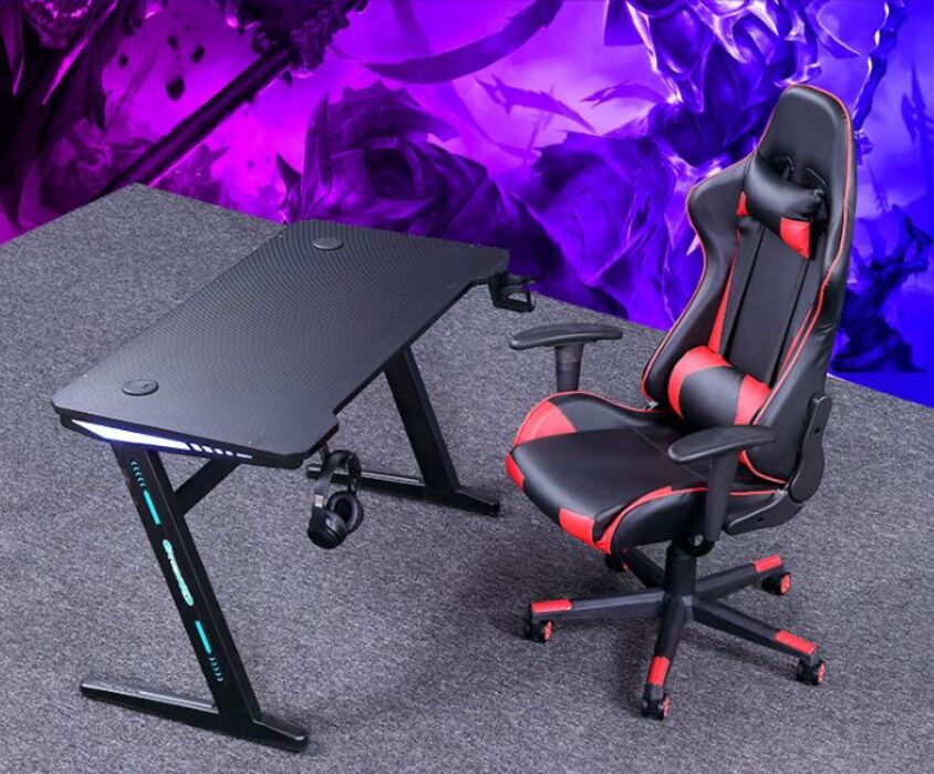 black Furniture computer desk home desktop game e-sports table anchor live Internet cafe
black Furniture computer desk home desktop game e-sports table anchor live Internet cafe