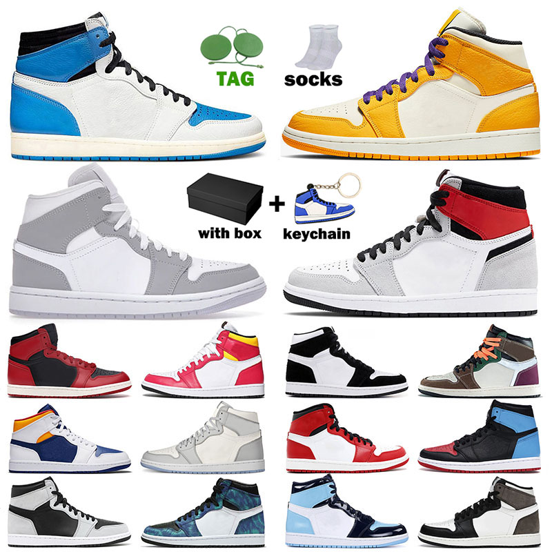 With Box Jordan 1s Basketball Shoes Men Women New Air Jordan1s Light Smoke Grey Shadow Metallic Silver Cactus Jack Fragment Traviscott Lakers Yellow Sneaker Trainer, T10 36-46 royal toe
With Box Jordan 1s Basketball Shoes Men Women New Air Jordan1s Light Smoke Grey Shadow Metallic Silver Cactus Jack Fragment Traviscott Lakers Yellow Sneaker Trainer, T10 36-46 royal toe