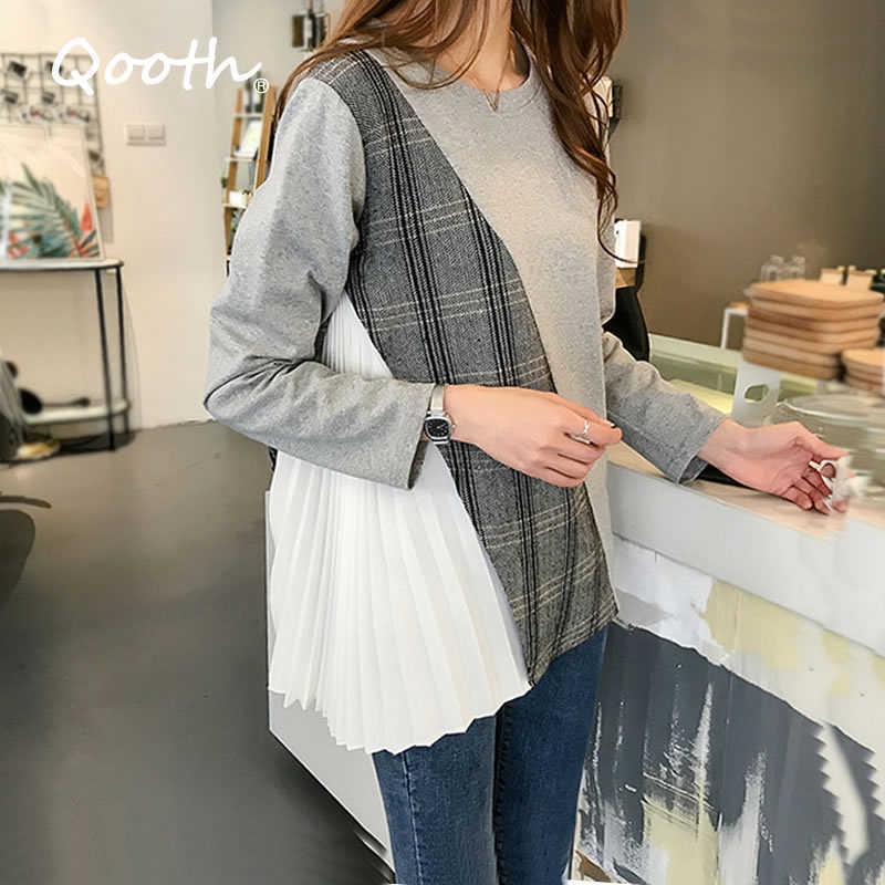 Qooth Autumn Women's Loose Blouse Cotton Solid Tops Medium Length Full Sleeve Blouses O Neck Casual Female Student QT168 210609, Black
Qooth Autumn Women's Loose Blouse Cotton Solid Tops Medium Length Full Sleeve Blouses O Neck Casual Female Student QT168 210609, Black