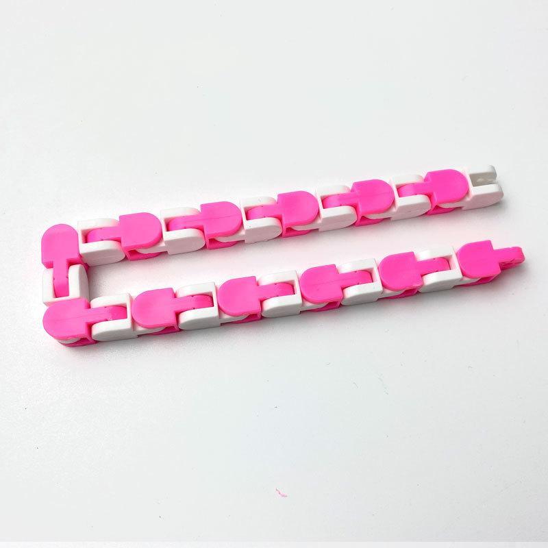 DHL 24 Links Wacky Tracks Snake Puzzle Snap And Click Sensory Fidget Toys Anxiety Stress Relief ADHD Needs Educational Party Keeps Fingers Busy 10 Col