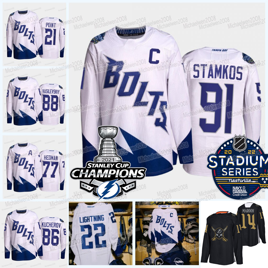 Nikita Kucherov 2022 Stadium Series Jersey Steven Stamkos Lightning Andrei Vasilevskiy Brayden Point Pat Maroon Ondrej Palat Corey Perry Victor Hedman, Black;red
Nikita Kucherov 2022 Stadium Series Jersey Steven Stamkos Lightning Andrei Vasilevskiy Brayden Point Pat Maroon Ondrej Palat Corey Perry Victor Hedman, Black;red