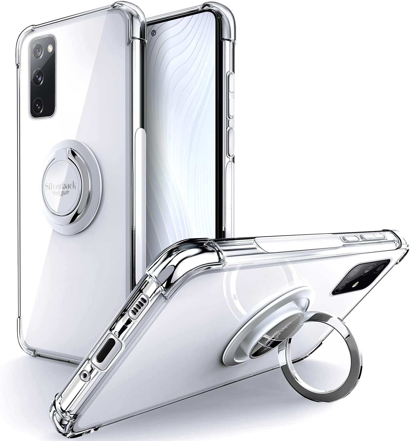 Samsung Galaxy S20 FE Case Clear with Ring Kickstand, Protective Soft TPU Shock -Absorbing Bumper Shockproof Phone Cover
Samsung Galaxy S20 FE Case Clear with Ring Kickstand, Protective Soft TPU Shock -Absorbing Bumper Shockproof Phone Cover