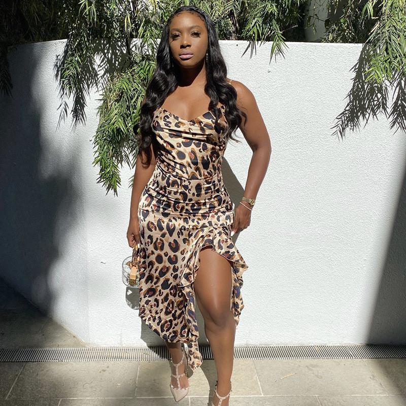 Casual Dresses Boho Leopard Print Spaghetti Strap Sexy Dress Women Summer Sleeveless O-Neck Loose Mini Bodycon Backless
Casual Dresses Boho Leopard Print Spaghetti Strap Sexy Dress Women Summer Sleeveless O-Neck Loose Mini Bodycon Backless