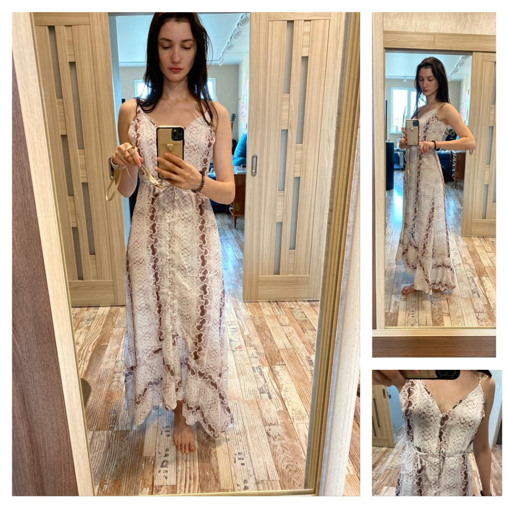 Summer Dress Women Vestidos Casual Tie Dye Clothing Robe Femme Chic Beach Dresses Chiffon Autumn Maxi Dress Woman Dress 210331