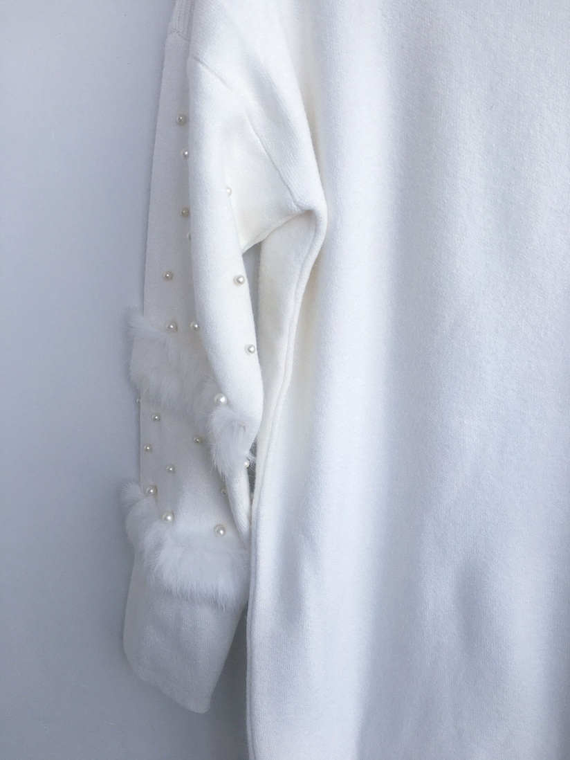 Pullover Women's Jumper Pearl loose rabbit fur Sweater Female Women Warm s thick Winter Knitted Oversized 210508