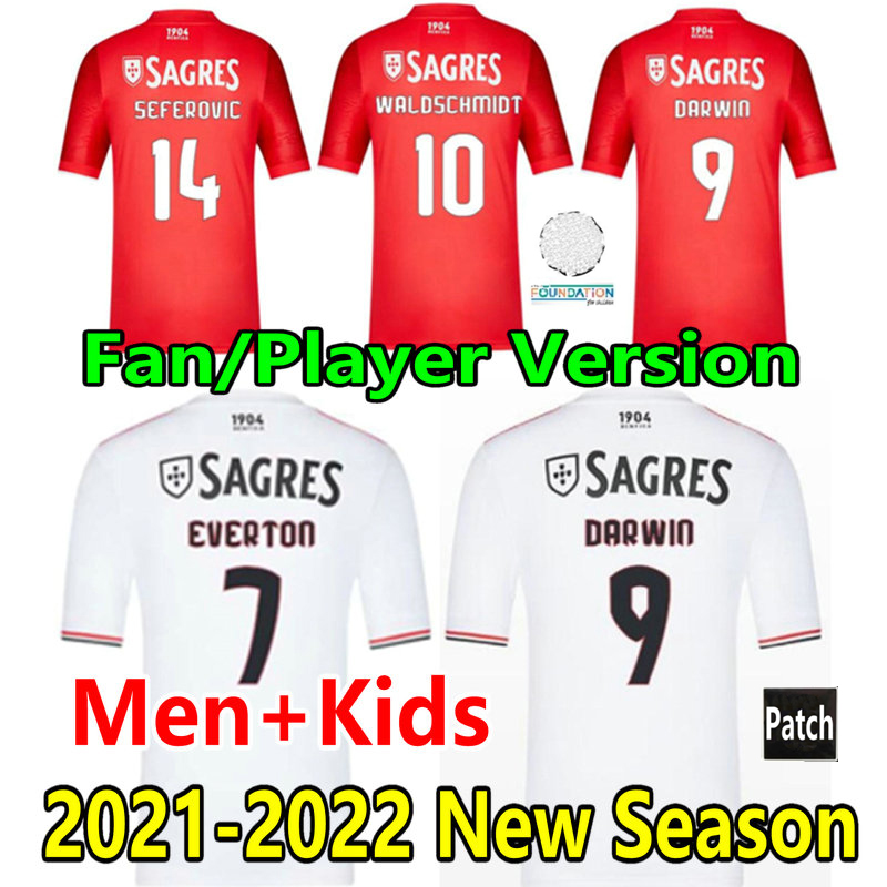 21 22 Fans Player Version Pizzi DARWIN Soccer Jerseys Rafa WALDSCHMIDT TAARABT OTAMENDI CERVI 2021 2022 SAMARIS VERTONGHEN GABRIEL SEFEROVIC football Men kids sets, 3rd + patch2
21 22 Fans Player Version Pizzi DARWIN Soccer Jerseys Rafa WALDSCHMIDT TAARABT OTAMENDI CERVI 2021 2022 SAMARIS VERTONGHEN GABRIEL SEFEROVIC football Men kids sets, 3rd + patch2