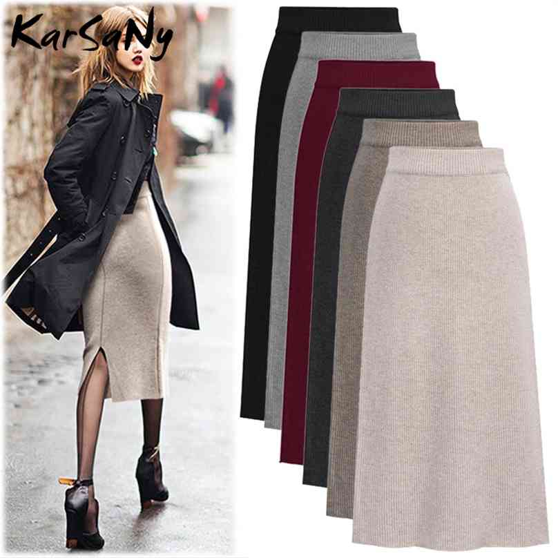 KarSaNy Autumn Winter Knit Pencil Skirt Women Plus Size High Waist Knited Split Midi For 6XL 210629, Light gray
KarSaNy Autumn Winter Knit Pencil Skirt Women Plus Size High Waist Knited Split Midi For 6XL 210629, Light gray