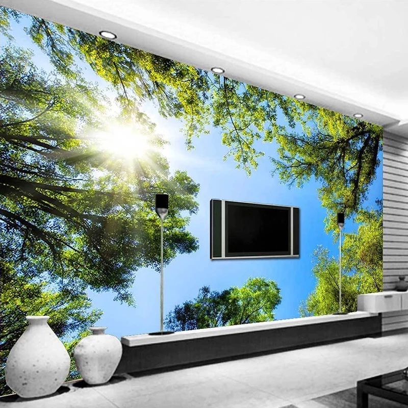 Custom 3D Wallpaper Green Forest Blue Sky Sunlight Nature Landscape Kitchen Bedroom Living Room TV Background Mural Waterproof
Custom 3D Wallpaper Green Forest Blue Sky Sunlight Nature Landscape Kitchen Bedroom Living Room TV Background Mural Waterproof