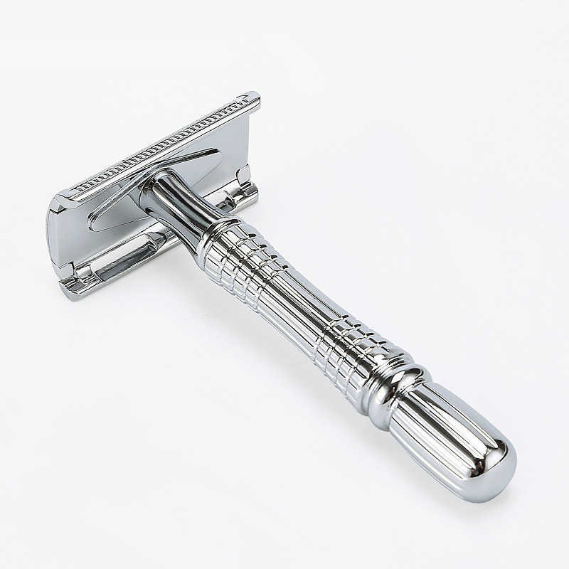 Men's Shaving Razor Double Edge Safety Zinc Alloy Classic For Men 1 1 Blade 1 Case Shaver set P0817