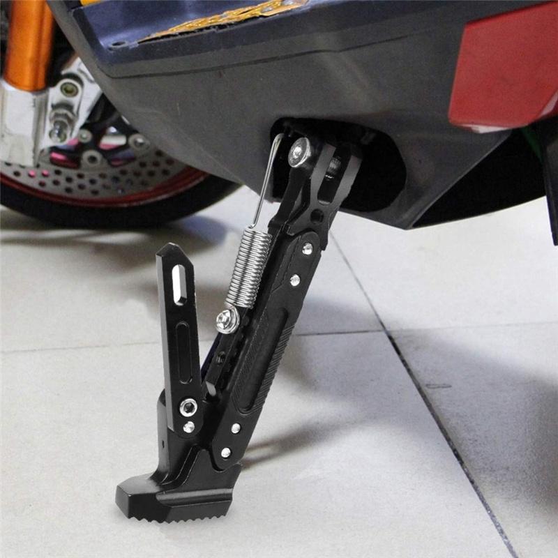 Universal Motorcycle Side Stand Adjustable Kickstand Bracket CNC Aluminum Alloy Protective Support Brackets Other Parts от DHgate WW