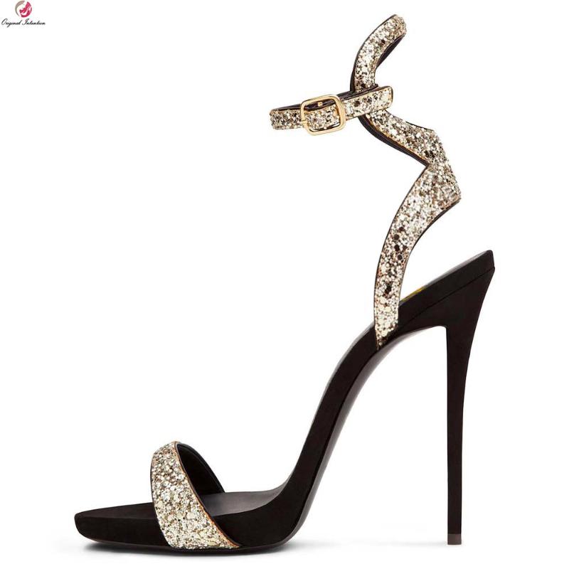 Original Intention Women Glitter Sandals Buckle Strap Open Toe Stylish Thin High Heels Gold Shoes Woman Plus Size 5-14, Oi0152
Original Intention Women Glitter Sandals Buckle Strap Open Toe Stylish Thin High Heels Gold Shoes Woman Plus Size 5-14, Oi0152