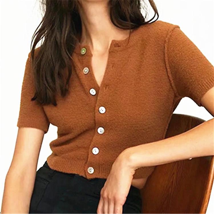 Caramel Summer Tops For Women 2021 White Short Sleeve Cardigan Blouse Crop O Neck Slim Casual Jacket Women' Blouses & Shirts, Green
Caramel Summer Tops For Women 2021 White Short Sleeve Cardigan Blouse Crop O Neck Slim Casual Jacket Women' Blouses & Shirts, Green