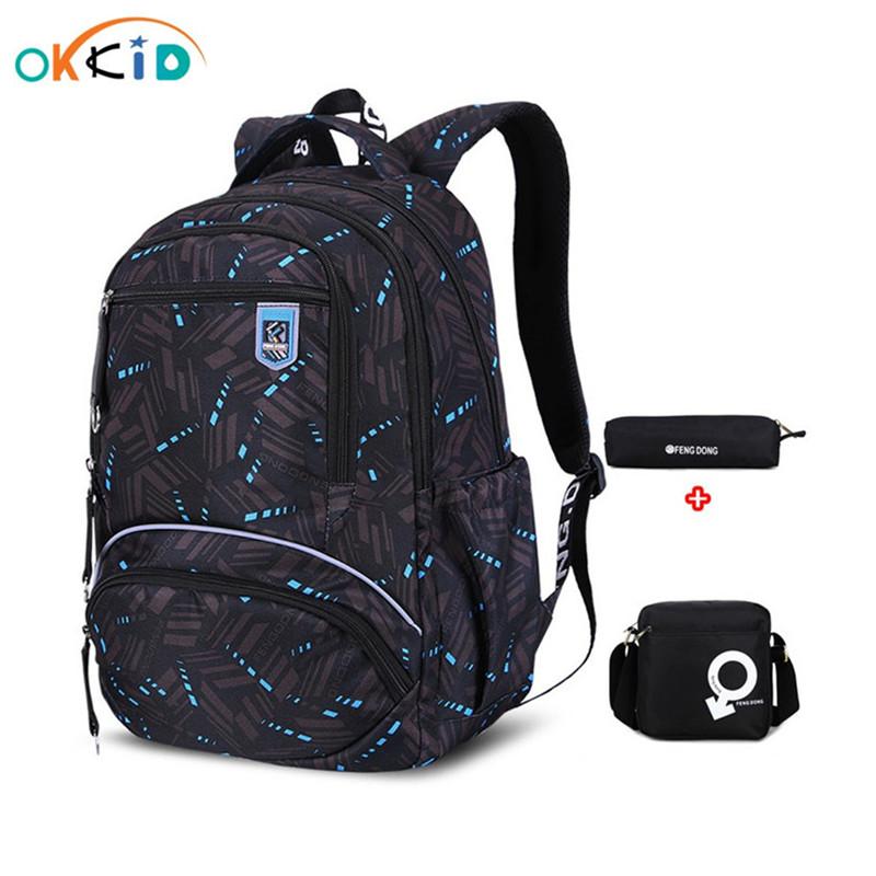School Bags OKKID Waterproof Oxford Backpack For Boys High Student Set Boy Pen Pencil Bag Bookbag, C2-3
School Bags OKKID Waterproof Oxford Backpack For Boys High Student Set Boy Pen Pencil Bag Bookbag, C2-3