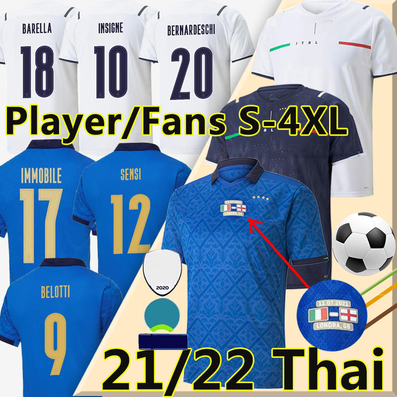21/22 Italy soccer jerseys SENSI BARELLA fans player version INSIGNE BERNARDESCHI CHIELLINI football shirt BONUCCI BELOTTI JORGINHO 2021 2022 men+kids kit fourth, 20/21 third kids kits
21/22 Italy soccer jerseys SENSI BARELLA fans player version INSIGNE BERNARDESCHI CHIELLINI football shirt BONUCCI BELOTTI JORGINHO 2021 2022 men+kids kit fourth, 20/21 third kids kits