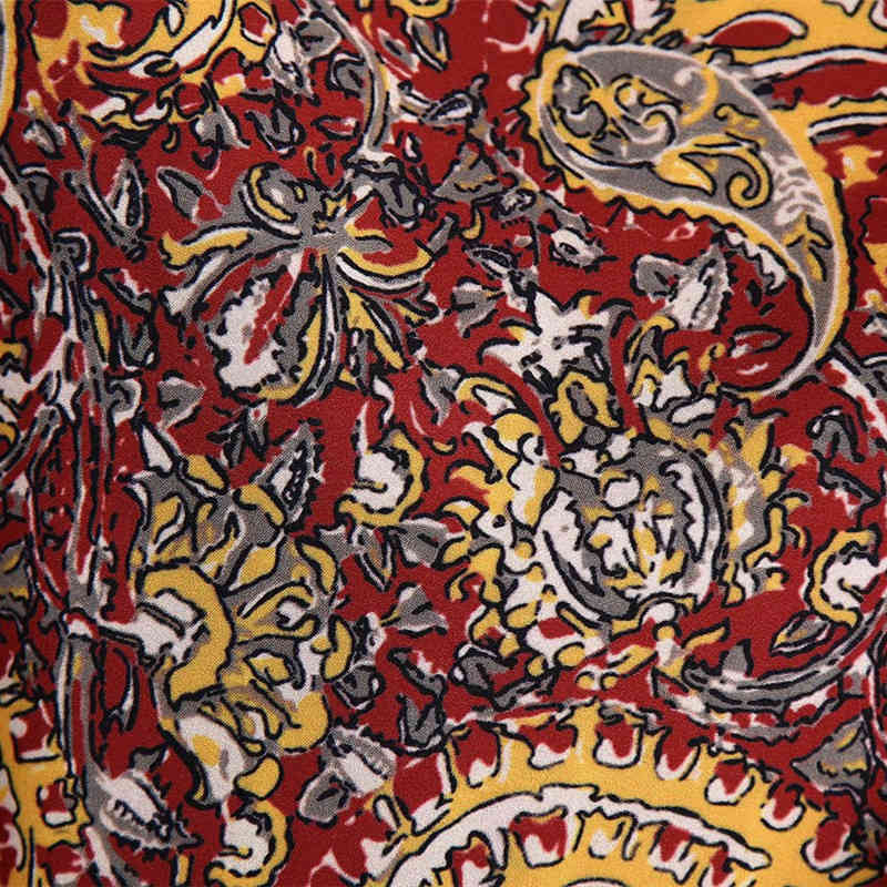 PUWD Vintgae Women High Waist Print Skirt Summer Fashion Ladies Lacing Beach Mini Female Chic Indie Folk s 210522