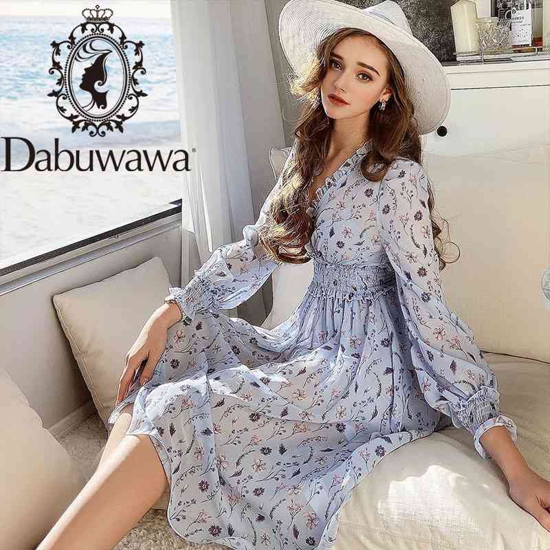 Dabuwawa Boho Floral Print Women Holiday Dress V Neck Lanter Sleeve Long Vestidos Summer Female Bohemian Beach Dress DO1ADR012 210520, Blue
Dabuwawa Boho Floral Print Women Holiday Dress V Neck Lanter Sleeve Long Vestidos Summer Female Bohemian Beach Dress DO1ADR012 210520, Blue