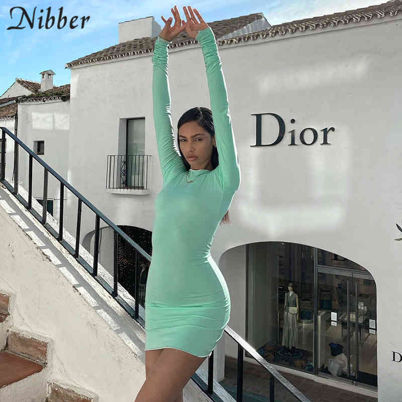 Nibber Solid Color Long Sleeve Half High Collar Bodycon Sexy Mini Dress 2021 Autumn Women Fashion Slim Streetwear Party Wear C0402, Bags
Nibber Solid Color Long Sleeve Half High Collar Bodycon Sexy Mini Dress 2021 Autumn Women Fashion Slim Streetwear Party Wear C0402, Bags
