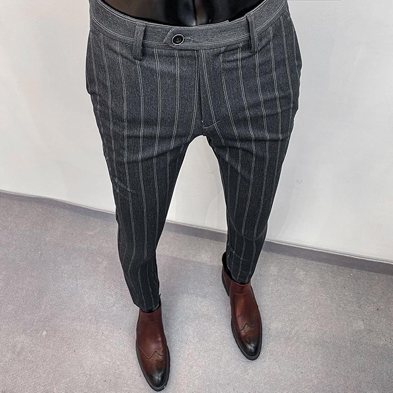 Men's Suits & Blazers Men Striped Suit Pants 2022 Autumn Slim Fit Dress High Quality Formal Business Office Groom Wedding Trousers 28-36, White;black
Men's Suits & Blazers Men Striped Suit Pants 2022 Autumn Slim Fit Dress High Quality Formal Business Office Groom Wedding Trousers 28-36, White;black