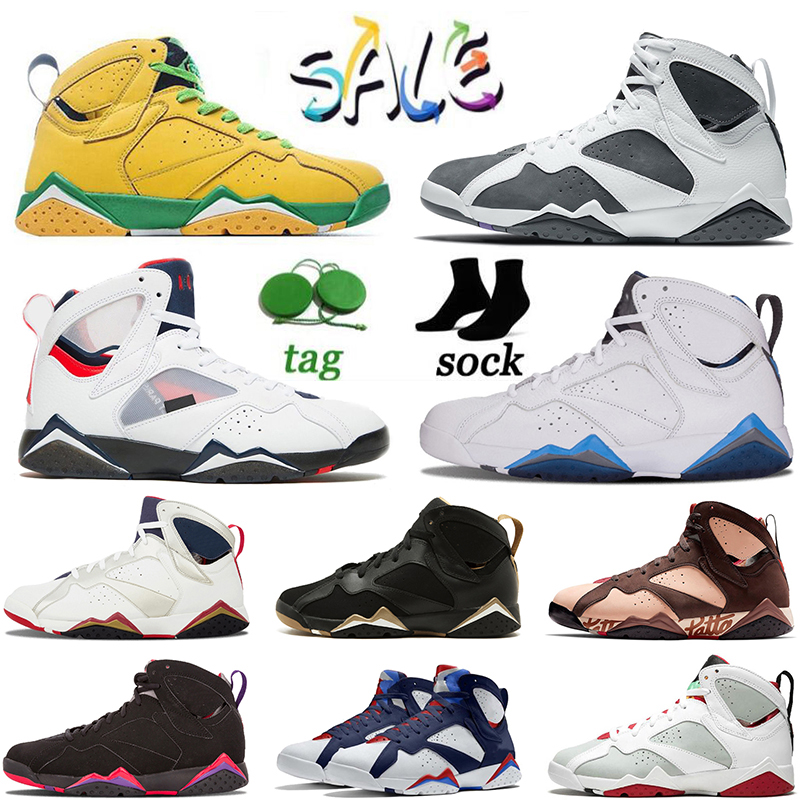 Flint Jumpman Jorden 7s Airs mens retro basketball shoes PSGS Ray Allen Patent Leather Oregon Ducks Olympic Hare Bordeaux Air Jordan 7 trainers sports sneakers, A#1 psgs 36-47
Flint Jumpman Jorden 7s Airs mens retro basketball shoes PSGS Ray Allen Patent Leather Oregon Ducks Olympic Hare Bordeaux Air Jordan 7 trainers sports sneakers, A#1 psgs 36-47