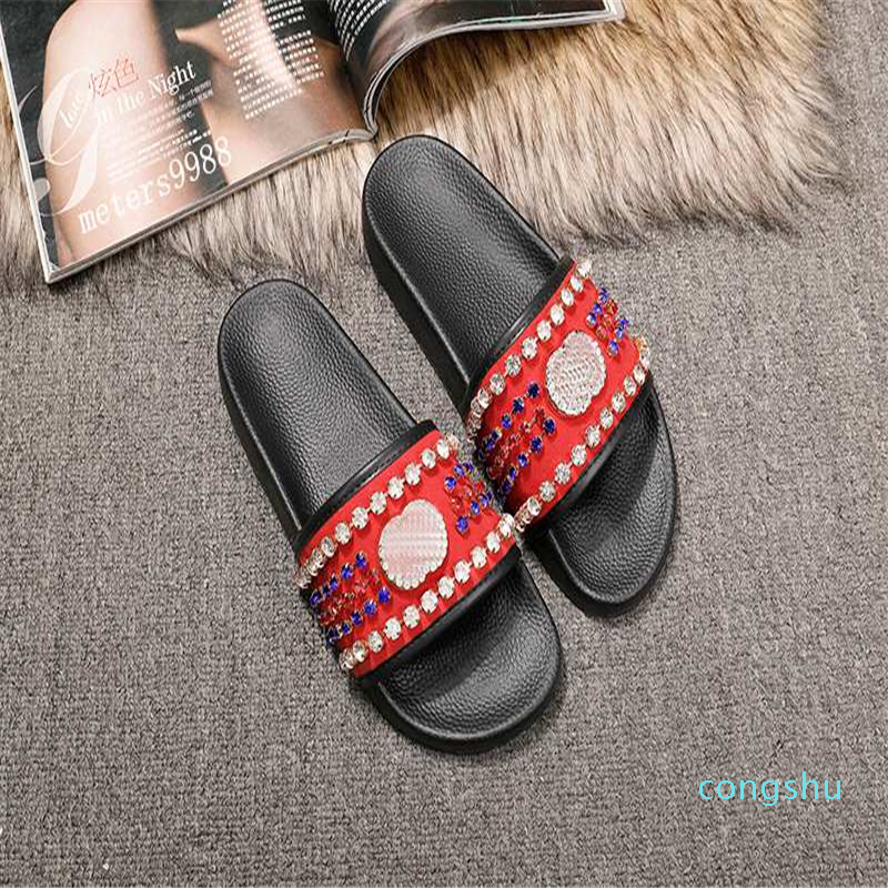 mens and womens fashion crystal logo embellished flat slide sandals slippers boys girls causal beach flip flops 22, Red
mens and womens fashion crystal logo embellished flat slide sandals slippers boys girls causal beach flip flops 22, Red