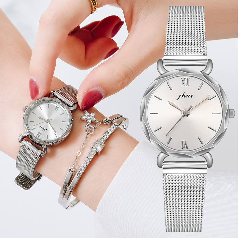 Elegant 2pcs Set Women Watch Bracelet Set Rhinestone Sliver Ladies Watches Luxury Fashion Brand Clock Gift For Female Girlfriend, Black
Elegant 2pcs Set Women Watch Bracelet Set Rhinestone Sliver Ladies Watches Luxury Fashion Brand Clock Gift For Female Girlfriend, Black