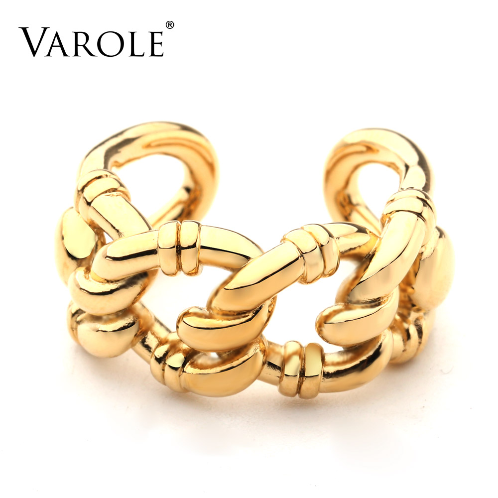 VAROLE Punk Hollow Chain Rings For Women Gold Color Ring Fashion Jewelry Party Gifts Anillos
VAROLE Punk Hollow Chain Rings For Women Gold Color Ring Fashion Jewelry Party Gifts Anillos