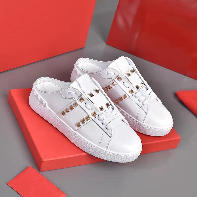 Fashion Platinum-finish Untitled Trainers Sneakers With Calfskin Leather Men Rockstud Studs Women White Shoe Lace-up Casual Box Open Sh Mvrg, Black
Fashion Platinum-finish Untitled Trainers Sneakers With Calfskin Leather Men Rockstud Studs Women White Shoe Lace-up Casual Box Open Sh Mvrg, Black
