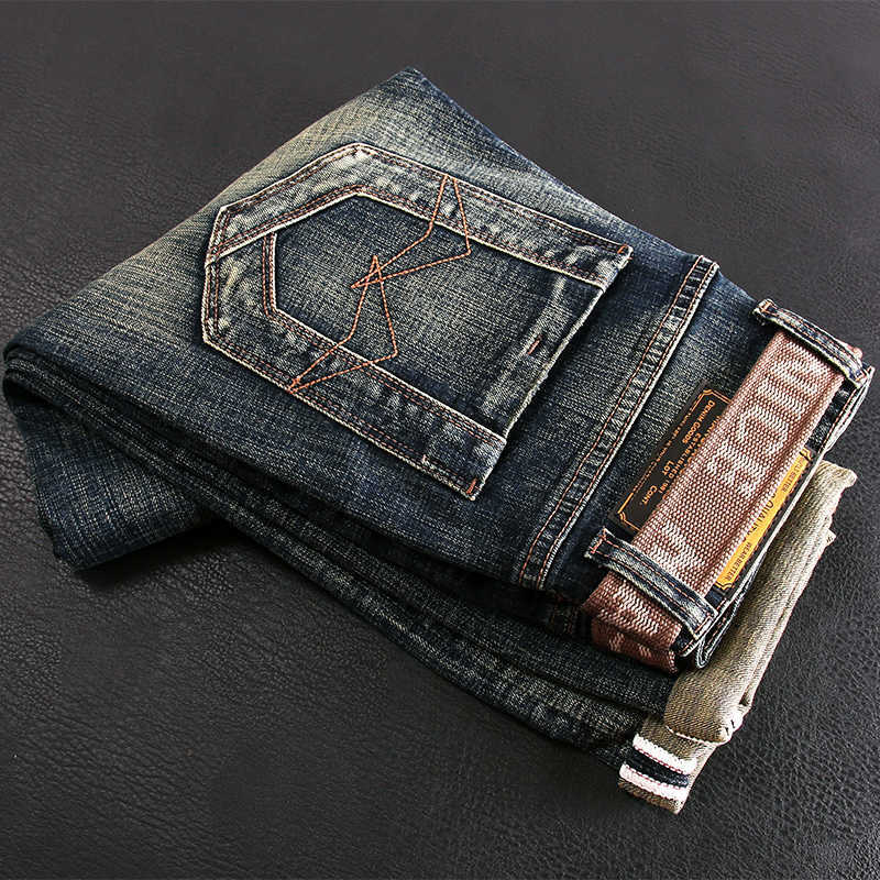 Italian Style Fashion Men Jeans Retro Elastic Slim Fit Ripped Embroidery Designer Patchwork Vintage Casual Denim Pants, Retro dark blue
Italian Style Fashion Men Jeans Retro Elastic Slim Fit Ripped Embroidery Designer Patchwork Vintage Casual Denim Pants, Retro dark blue
