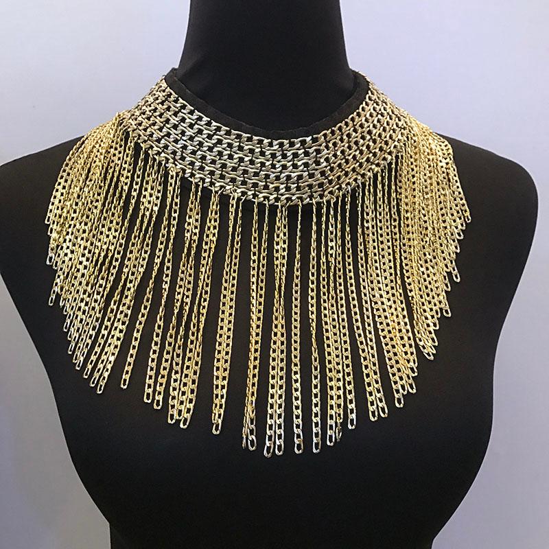 Chokers Statement Tassel Exaggerated Personalized Big Choker Necklace/collares Grandes De Moda 2021/performance Accessories/wholesale
Chokers Statement Tassel Exaggerated Personalized Big Choker Necklace/collares Grandes De Moda 2021/performance Accessories/wholesale