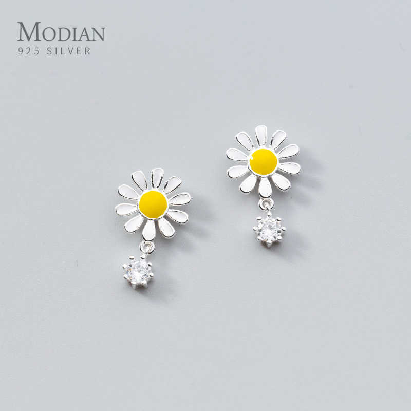 Stud Earrings for Women 925 Sterling Silver Enamel Daisy Flower Jewelry Brincos Design Accessories 210707
Stud Earrings for Women 925 Sterling Silver Enamel Daisy Flower Jewelry Brincos Design Accessories 210707