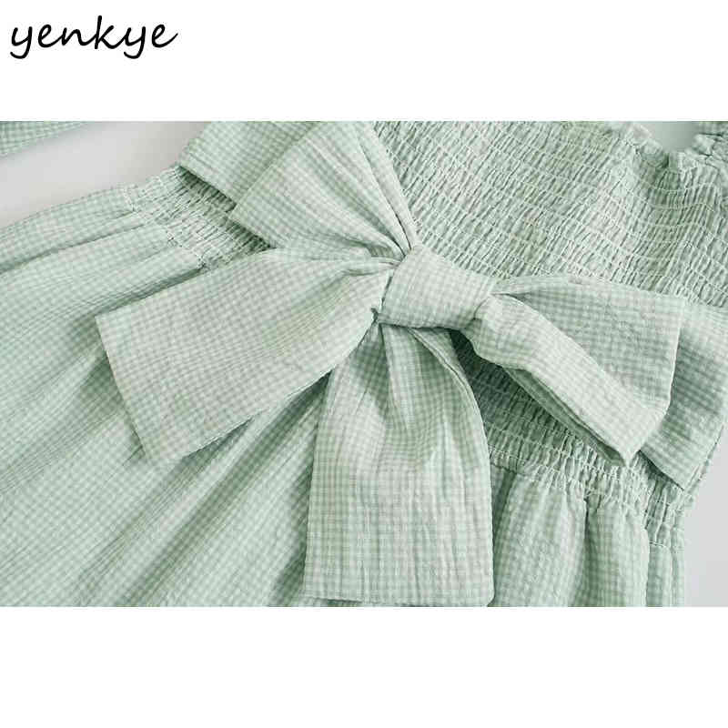 Fashion Women Elegant Party Dress Vintage Solid Sexy Square Neck Long Sleeve Sashes A-line Midi Summer Robe Femme 210430