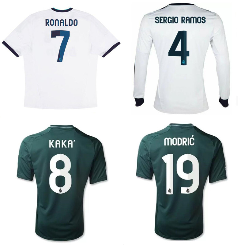 Top 12 13 Real Retro Jerseys SERGIO RAMOS Soccer Jersey 2012 2013 RONALDO classical BENZEMA Football Shirt RAUL maillot de foot, Realmadrid1213home
Top 12 13 Real Retro Jerseys SERGIO RAMOS Soccer Jersey 2012 2013 RONALDO classical BENZEMA Football Shirt RAUL maillot de foot, Realmadrid1213home