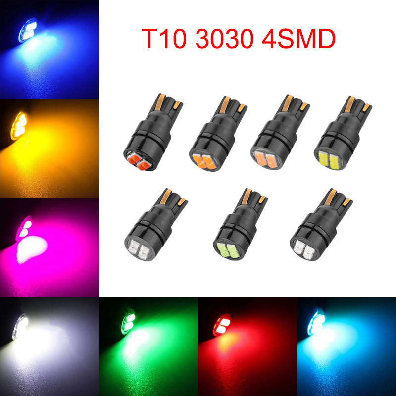 50Pcs High Bright T10 3030 4SMD LED Wedge Car Bulbs 194 168 2825 Clearance Lamps Reading License Plate Lights 12V
50Pcs High Bright T10 3030 4SMD LED Wedge Car Bulbs 194 168 2825 Clearance Lamps Reading License Plate Lights 12V