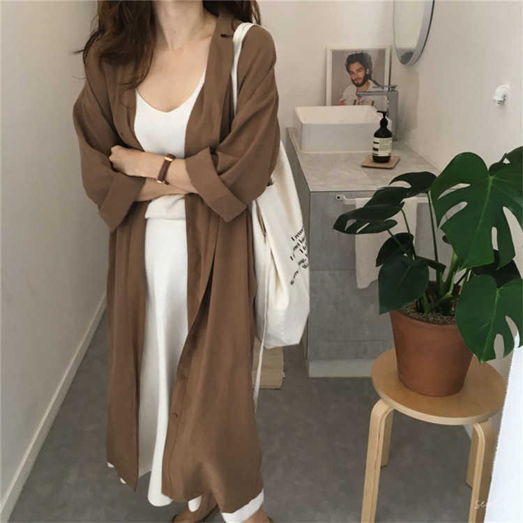Spring Autumn Fashion Female Batwing Sleeve Vintage Solid Shirt Utility Dress Women Casual Loose Wrap Dress Oversize 210630