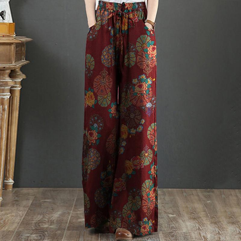 Women's Pants & Capris Plus Size Floral Printed Tightness Cotton Linen Trousers Casual Vintage Elegant Wide Leg, Black;white
Women's Pants & Capris Plus Size Floral Printed Tightness Cotton Linen Trousers Casual Vintage Elegant Wide Leg, Black;white