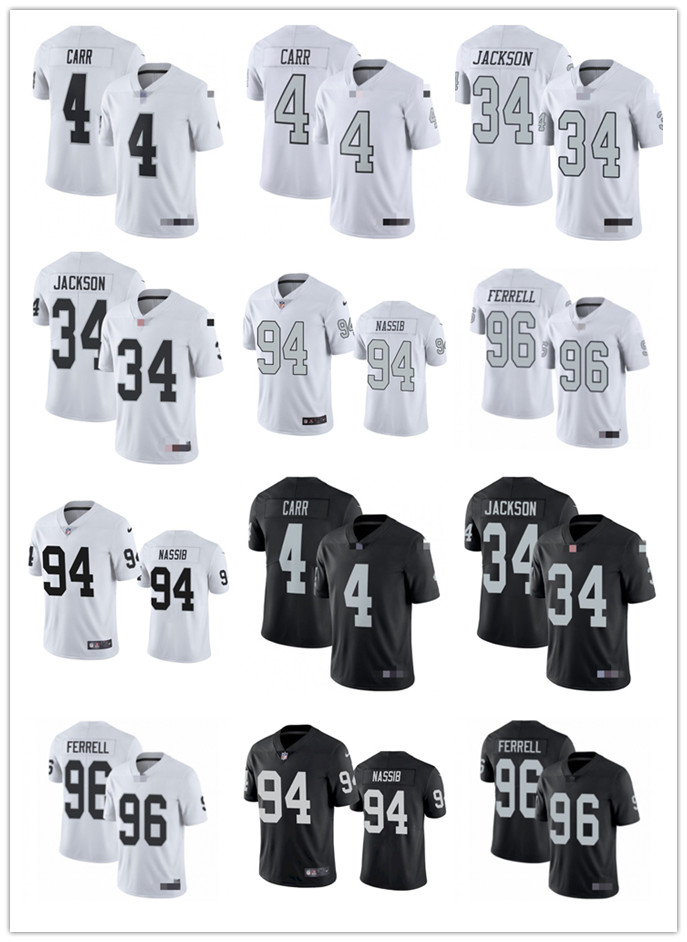Men Women YouthLas VegasRaiders4 Derek Carr 34 Bo Jackson 96 Clelin Ferrell 94 Carl Nassib custom Black Football Jersey, Colour
Men Women YouthLas VegasRaiders4 Derek Carr 34 Bo Jackson 96 Clelin Ferrell 94 Carl Nassib custom Black Football Jersey, Colour