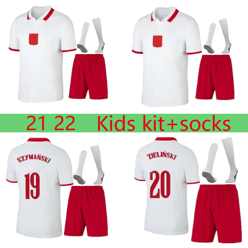 kids kit +socks 2021 21/22 Polska Soccer Jerseys set LEWANDOWSKI national team football Shirts Home white away MILIK PISZCZEK PIATEK GROSICKI uniform, Black
kids kit +socks 2021 21/22 Polska Soccer Jerseys set LEWANDOWSKI national team football Shirts Home white away MILIK PISZCZEK PIATEK GROSICKI uniform, Black