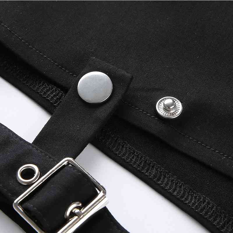 Shorts Sexy short Jeans Women Casual denim booty shorts Hollow Out Bandage Punk High Waist Slim Black denim shorts Women 210611