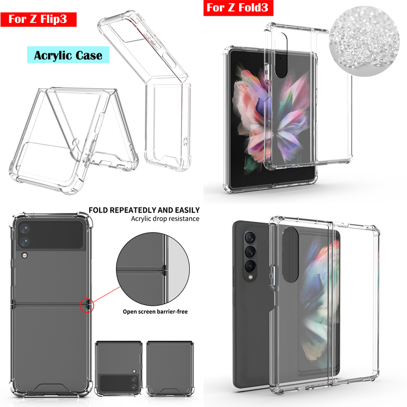 1.5MM Airbag Crystal Acrylic Hard PC Clear Cases Shockproof Anti-Scratch Full Body Protective For Samsung Galaxy Z Flip 5G Fold 3 Fold3 Flip3
1.5MM Airbag Crystal Acrylic Hard PC Clear Cases Shockproof Anti-Scratch Full Body Protective For Samsung Galaxy Z Flip 5G Fold 3 Fold3 Flip3