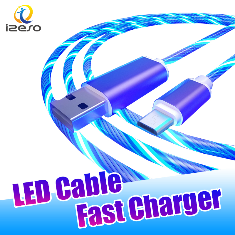LED Flowing Light Cables 2A Fast Charging Line 3ft Type C Micro USB Cable Wire Phone Quick Charger Cord with Retail Package izeso, Blue+package
LED Flowing Light Cables 2A Fast Charging Line 3ft Type C Micro USB Cable Wire Phone Quick Charger Cord with Retail Package izeso, Blue+package